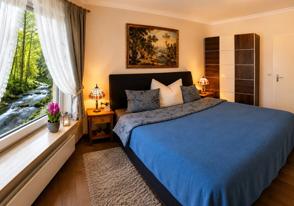Ruhiges Doppelzimmer Bachblick bei Zuhause am Bach in Aggsbach Markt